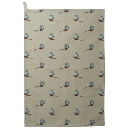 Pheasant Cotton Tea Towel by Sophie Allport