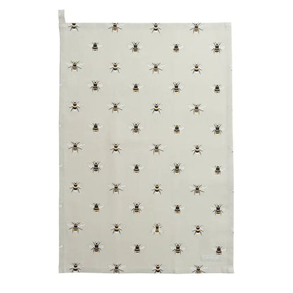 Bees Cotton Tea Towel by Sophie Allport