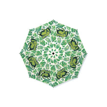 V&A Frog Tile Compact Umbrella by William De Morgan