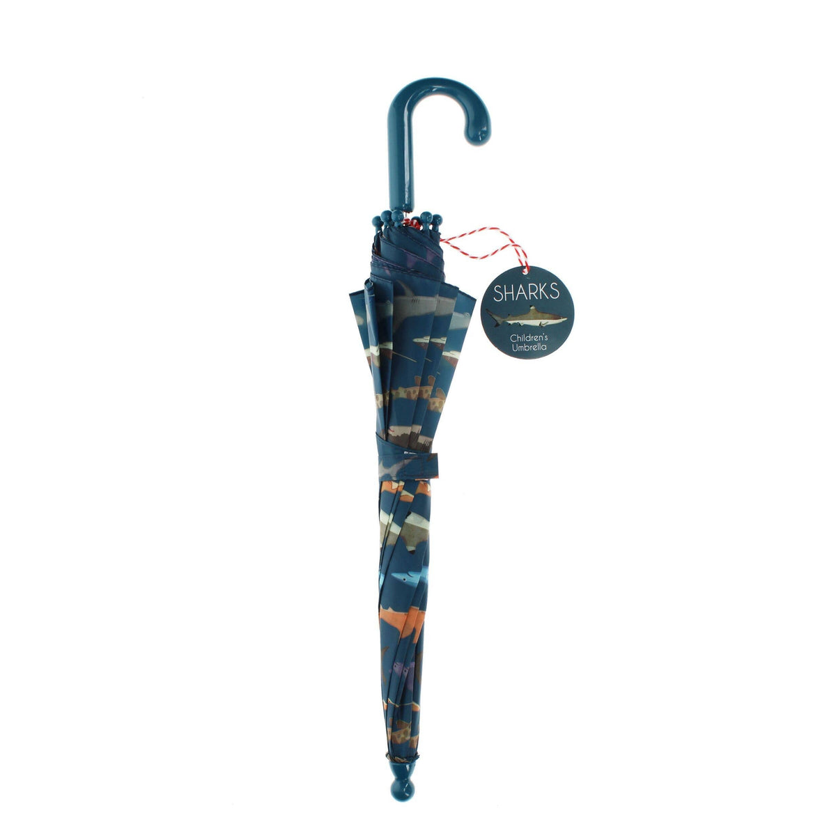 Sharks Kids' Push-Up Umbrella from Rex London