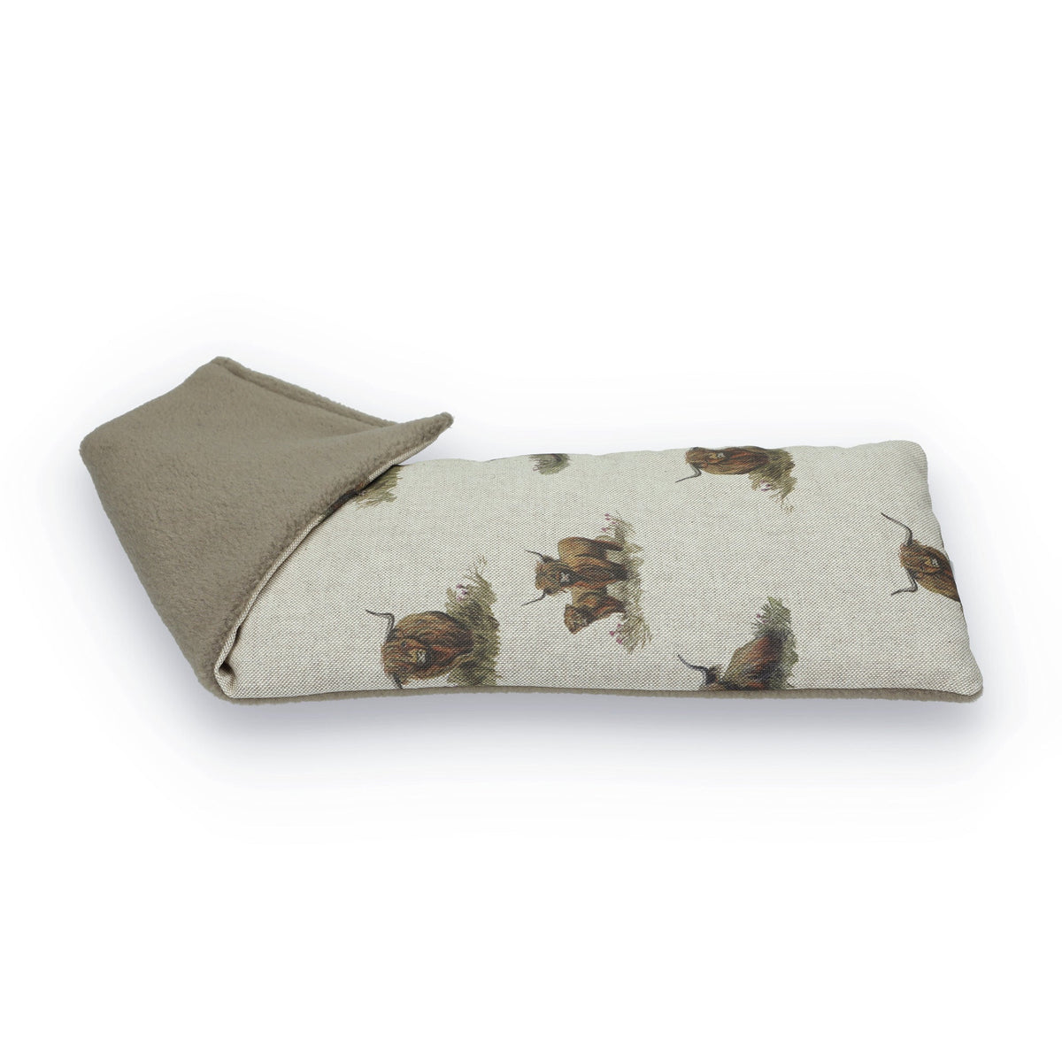 Highland Cattle Unscented Duo Fabric Wheat Bag