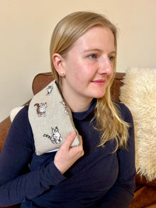 Shabby Cats Unscented Duo Fabric Wheat Bag