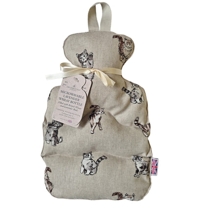 Shabby Cat Microwaveable Wheat Bottle