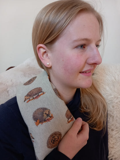 Woodland Hedgehog Unscented Duo Fabric Wheat Bag